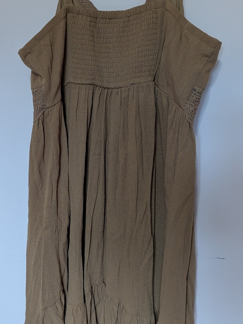 Torrid Lace Trim Maxi Dress in Brown - Picture 3 of 5